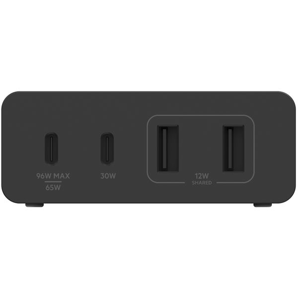 Belkin Boost↑Charge™ GaN Pro Adapter 4 poorts - USB -A (2x) en USB-C (2x) - 108W - Zwart