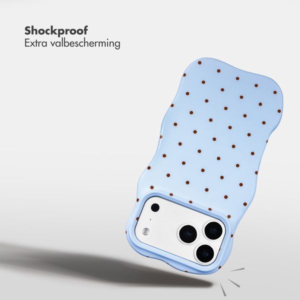 Selencia Vivid Wavy Backcover met MagSafe Apple iPhone 18 Pro Max / 17 Pro Max - Happy Dots Digital Sky