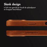 Accezz Vintage Leather Magsafe Backcover iPhone 16 - Tabacco Cognac