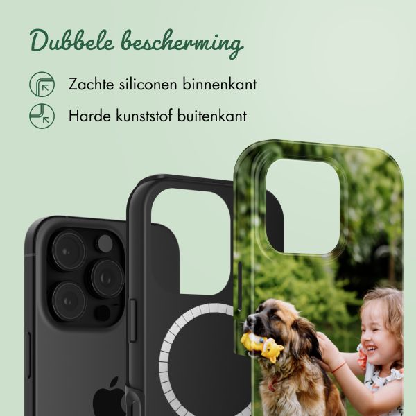 Ontwerp je eigen tough case met MagSafe Apple iPhone 16 Pro - Zwart