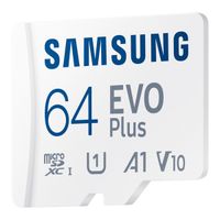 Samsung EVO Plus microSD 2024 - 64GB - inclusief SD Adapter - UHS-I/U3/Full HD/4K UHD