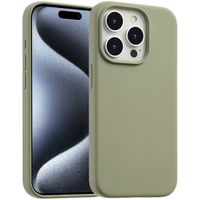 Accezz Liquid Silicone Backcover met MagSafe iPhone 15 Pro Max - Cooper Green