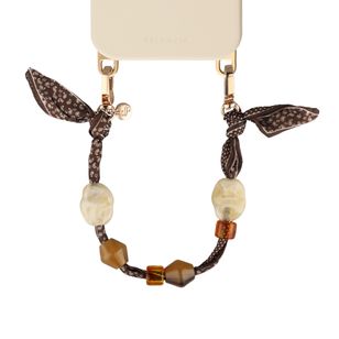 Selencia Satin Stone Polskoord - Brown