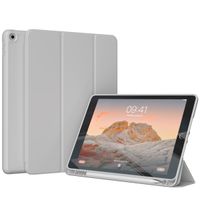 Accezz Smart Silicone Bookcase iPad 9 (2021) 10.2 inch / iPad 8 (2020) 10.2 inch / iPad 7 (2019) 10.2 inch - Grijs