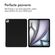 Accezz Liquid Silicone Backcover met penhouder iPad Air 13 inch (2024) M2 - Zwart