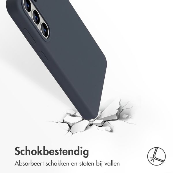 Accezz Liquid Silicone Backcover met MagSafe Samsung Galaxy S26 Plus - Donkerblauw