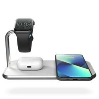 Zens Aluminium Dual Wireless Charger + Watch 10W