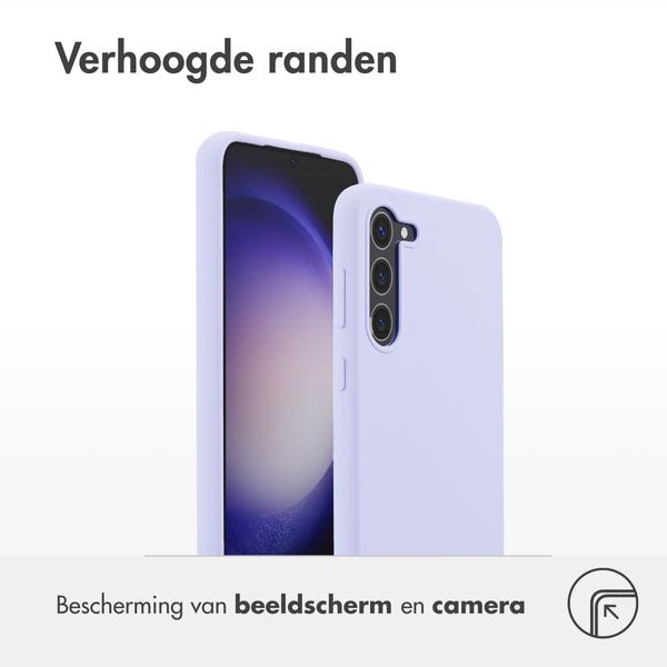 Accezz Liquid Silicone Backcover Samsung Galaxy S23 Plus - Paars