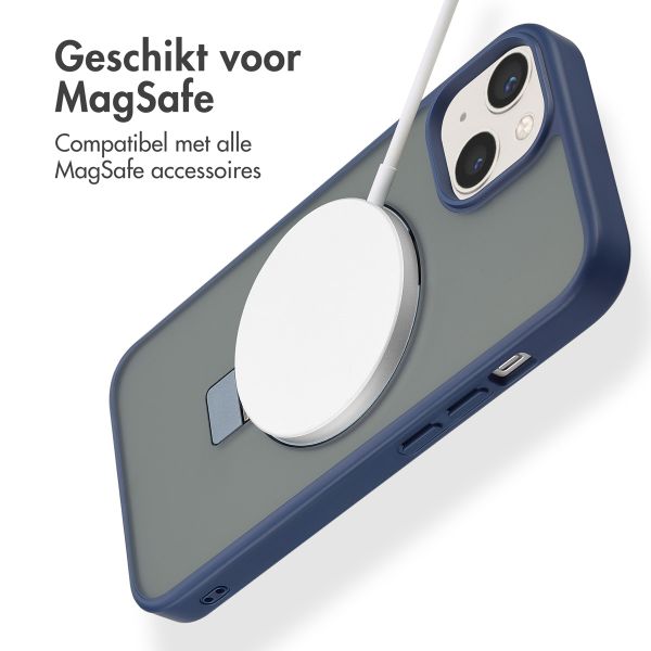 Accezz Ring Stand Backcover met MagSafe iPhone 13 - Blue