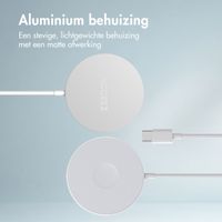 Accezz Wireless Charger USB-C - MagSafe Draadloze Oplader - 1 meter - Wit