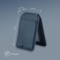 Accezz Leren Wallet met standaard voor MagSafe - Nightfall Blue