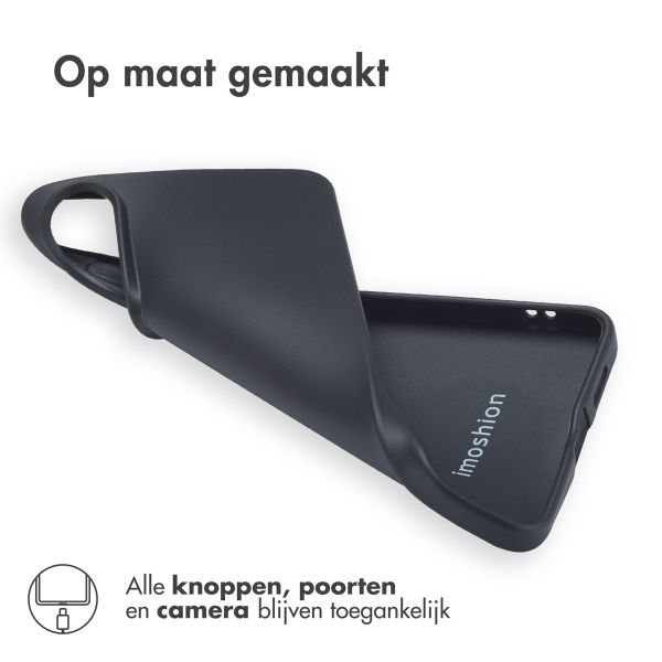 Accezz Color Backcover Samsung Galaxy S25 Edge - Zwart