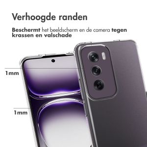 Accezz Clear Backcover Oppo Reno 12 - Transparant