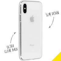 Accezz Clear Backcover iPhone Xs / X - Transparant