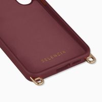 Selencia Rivièra MagSafe Backcover met afneembare haakjes Samsung Galaxy S24 FE - Bold Burgundy