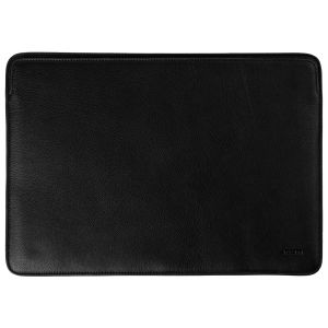 Accezz Leather Laptop hoes MacBook 14 inch - Laptopsleeve - Zwart