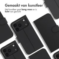 Accezz Wallet Softcase Bookcase Apple iPhone 18 Pro / 17 Pro - Zwart