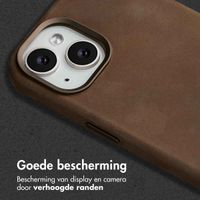 Accezz Vintage Leather Magsafe Backcover iPhone 15 - Rustic Brown