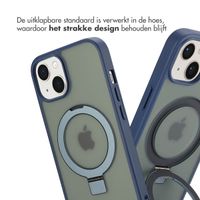 Accezz Ring Stand Backcover met MagSafe iPhone 13 - Blauw