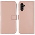 Selencia Echt Lederen Bookcase Samsung Galaxy A13 (5G) / A04s - Dusty Pink