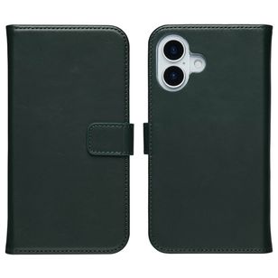Selencia Echt Leren Bookcase Apple iPhone 17 - Groen