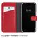 Selencia Echt Lederen Bookcase iPhone 16 Pro - Rood