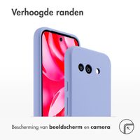 Accezz Liquid Silicone Backcover Google Pixel 9a - Paars