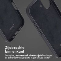 Accezz Echt leren hoesje + MagSafe Wallet Apple iPhone 16 - Onyx Black