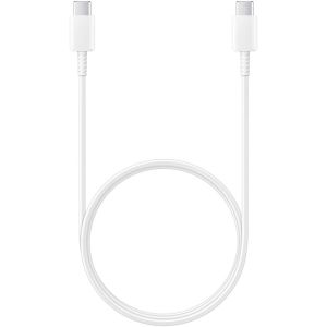 Samsung Originele USB-C naar USB-C kabel - 1 meter - 25 Watt - Wit + Originele Fast Charging Adapter USB-C Oplader - In Fabrieksverpakking - 25 Watt - Wit