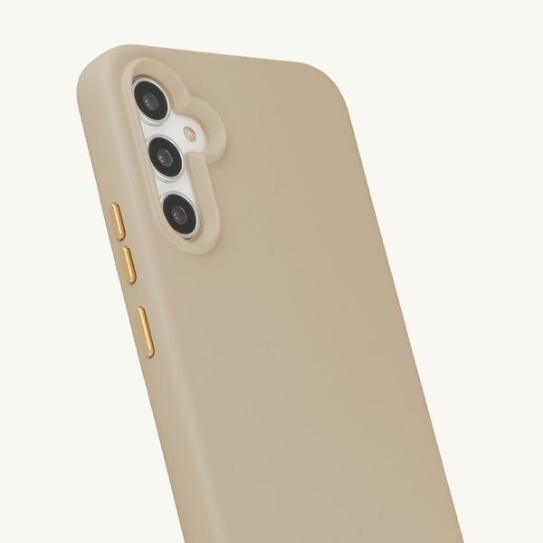 Selencia Rivièra MagSafe Backcover met afneembare haakjes Samsung Galaxy A34 (5G) - Milky Latte