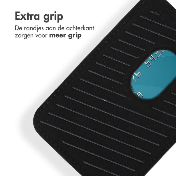 Accezz Echt leren hoesje + MagSafe Wallet Apple iPhone 17 Pro Max - Onyx Black