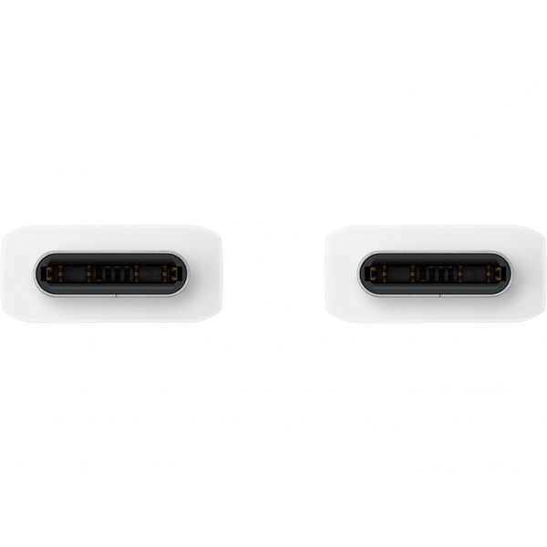 Samsung Originele USB-C naar USB-C kabel - 1.8 meter - 25 Watt - Wit + Originele Fast Charging Adapter USB-C Oplader - In Fabrieksverpakking - 25 Watt - Wit