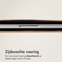 Accezz Leather Laptop hoes Apple MacBook 15 inch - Laptopsleeve - Cognac
