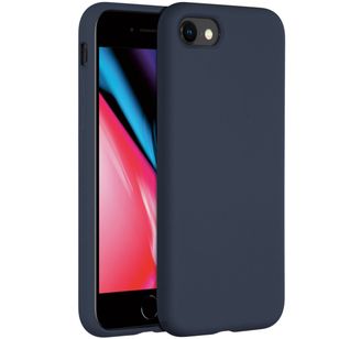 Accezz Liquid Silicone Backcover Apple iPhone SE (2022 / 2020) / 8 / 7 - Blauw