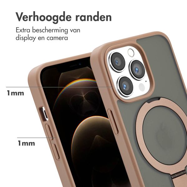 Accezz Ring Stand Backcover met MagSafe iPhone 13 Pro - Brown