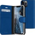 Accezz Wallet Softcase Bookcase iPhone 13 Pro - Donkerblauw