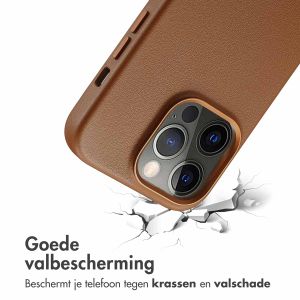 Accezz MagSafe Leather Backcover iPhone 14 Pro - Sienna Brown