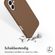 Accezz Liquid Silicone Backcover met MagSafe iPhone 16 - Light Brown