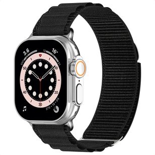 Accezz Nylon Alpine bandje Apple Watch | 44/45/46/49 mm - Zwart