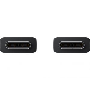 Samsung Originele USB-C naar USB-C kabel - 1 meter - 25 Watt - Zwart + Originele Fast Charging Adapter USB-C Oplader - In Fabrieksverpakking - 25 Watt - Zwart