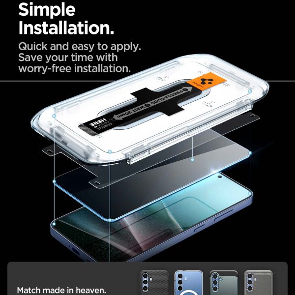 Spigen GLAStR Privacy EZ Fit Screenprotector + Applicator Samsung Galaxy S24 / S25