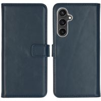 Selencia Echt Leren Bookcase Samsung Galaxy S23 FE - Blauw