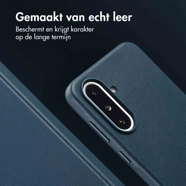 Accezz MagSafe Leather Backcover Samsung Galaxy A36 / A56 - Nightfall Blue