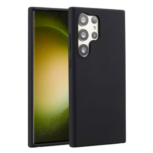 Accezz Liquid Silicone Backcover Samsung Galaxy S23 Ultra - Zwart