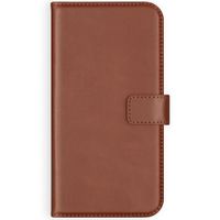 Selencia Echt Leren Bookcase Apple iPhone 12 (Pro) - Lichtbruin