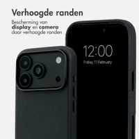 Accezz MagSafe Leather Backcover Apple iPhone 18 Pro / 17 Pro - Onyx Black