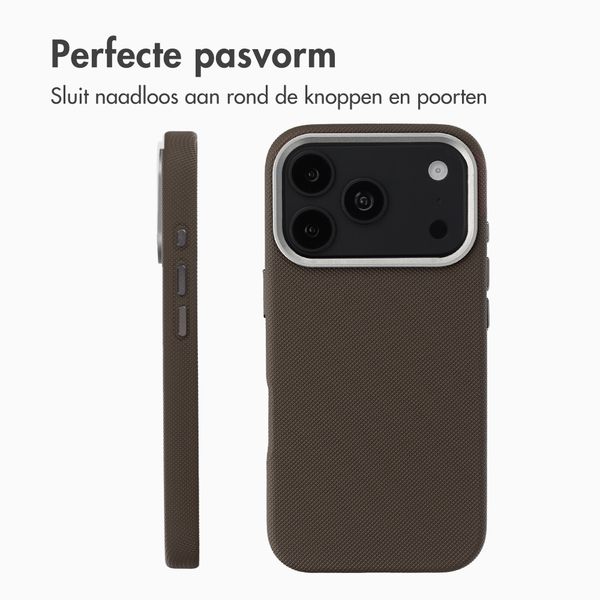 Accezz Mesh Backcover met MagSafe Apple iPhone 17 Pro Max - Bruin