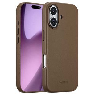 Accezz MagSafe Leather Backcover Apple iPhone 17 - Coffee