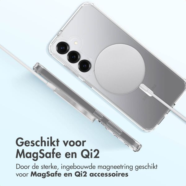 Accezz Xtreme Impact Backcover met MagSafe Samsung Galaxy S25 Plus - Transparant