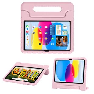 Accezz Kidsproof Backcover met handvat iPad 10 (2022) 10.9 inch - Lichtroze